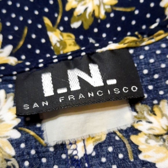 Vintage 90s Slip Dress Small to Medium Rayon Polka Dot Daisy Print Sun Dress - Picture 7 of 7